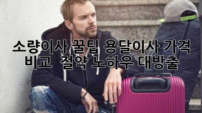 소량이사 꿀팁🍯 용달이사 가격 비교 & 절약 노하우 대방출!